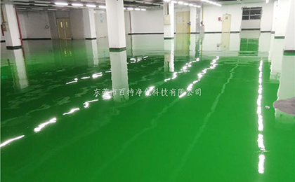 富士康（kāng）防靜電環氧（yǎng）自流平地平施工完畢